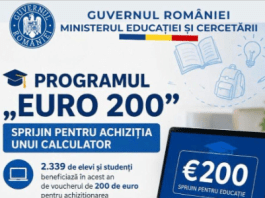 Peste 2.300 de elevi și studenți beneficiază de voucherul pentru cumpărarea unui calculator